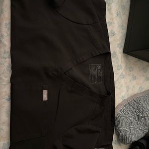 FIGS one pocket scrub top black size small